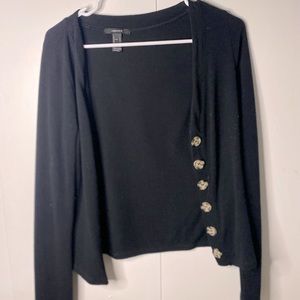 black cardigan